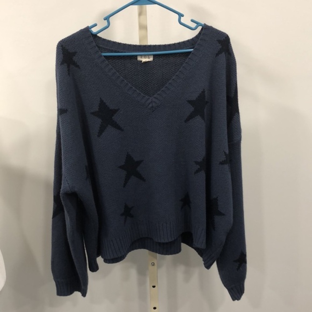 POL indigo star oversized sweater - Picture 4 of 7